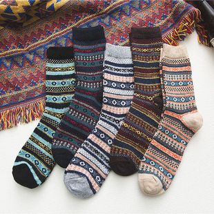 Socks men's retro velvet thickened THICK line Layers. Classic Design, warm and gentle on the Skin.