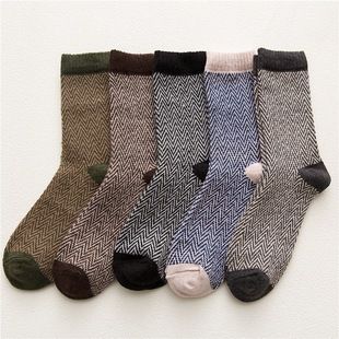 Socks men's retro velvet thickened THICK line Layers. Classic Design, warm and gentle on the Skin.