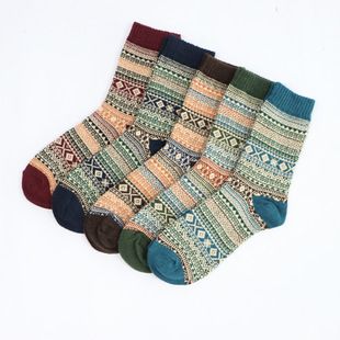 Socks men's retro velvet thickened THICK line Layers. Classic Design, warm and gentle on the Skin.