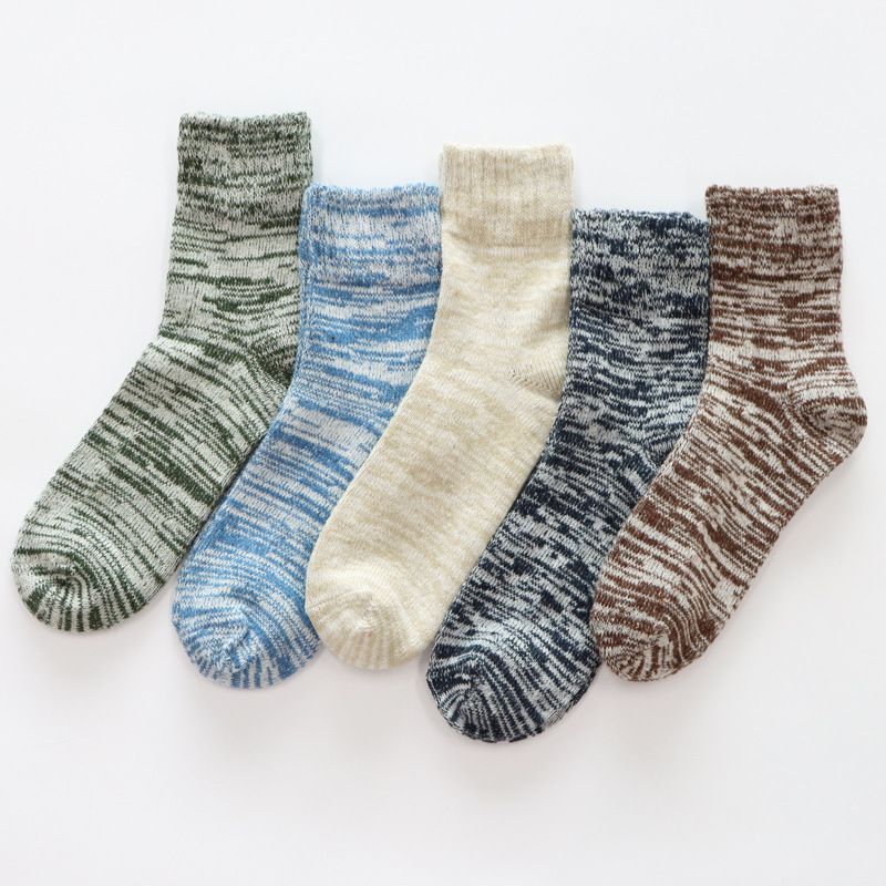 Socks men's retro velvet thickened THICK line Layers. Classic Design, warm and gentle on the Skin.