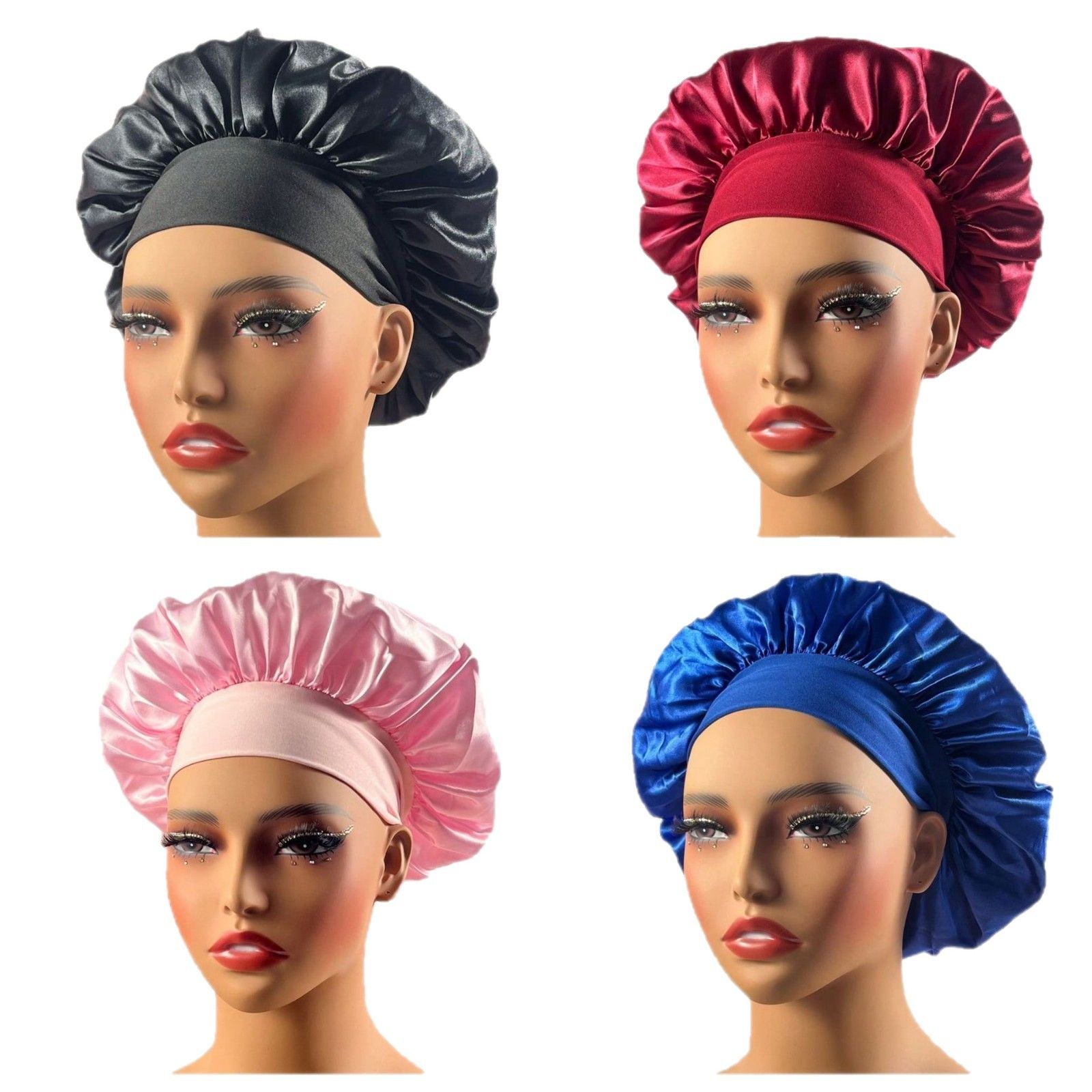 Women’s Wide-Brim Satin Sleeping Cap ✨

Elevate your nighttime routine with this high-elasticity satin sleeping cap designed for both beauty and comfort. Featuring a wide brim and smooth satin finish.