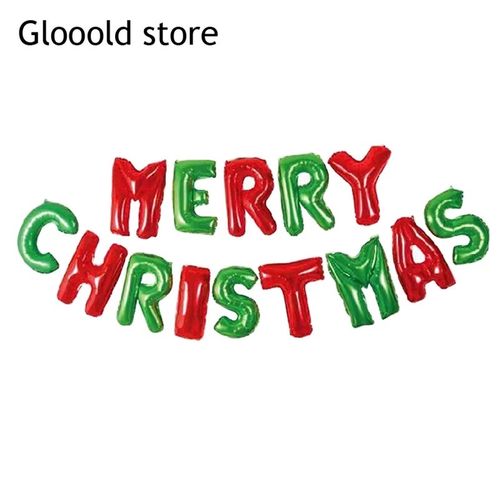 MERRY CHRISTMAS Foil Balloon Set