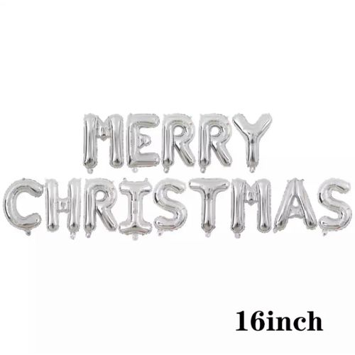 MERRY CHRISTMAS Foil Balloon Set