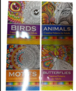 Adult Relaxation Creative Patterns Coloring Book Birds,animals,butterflies