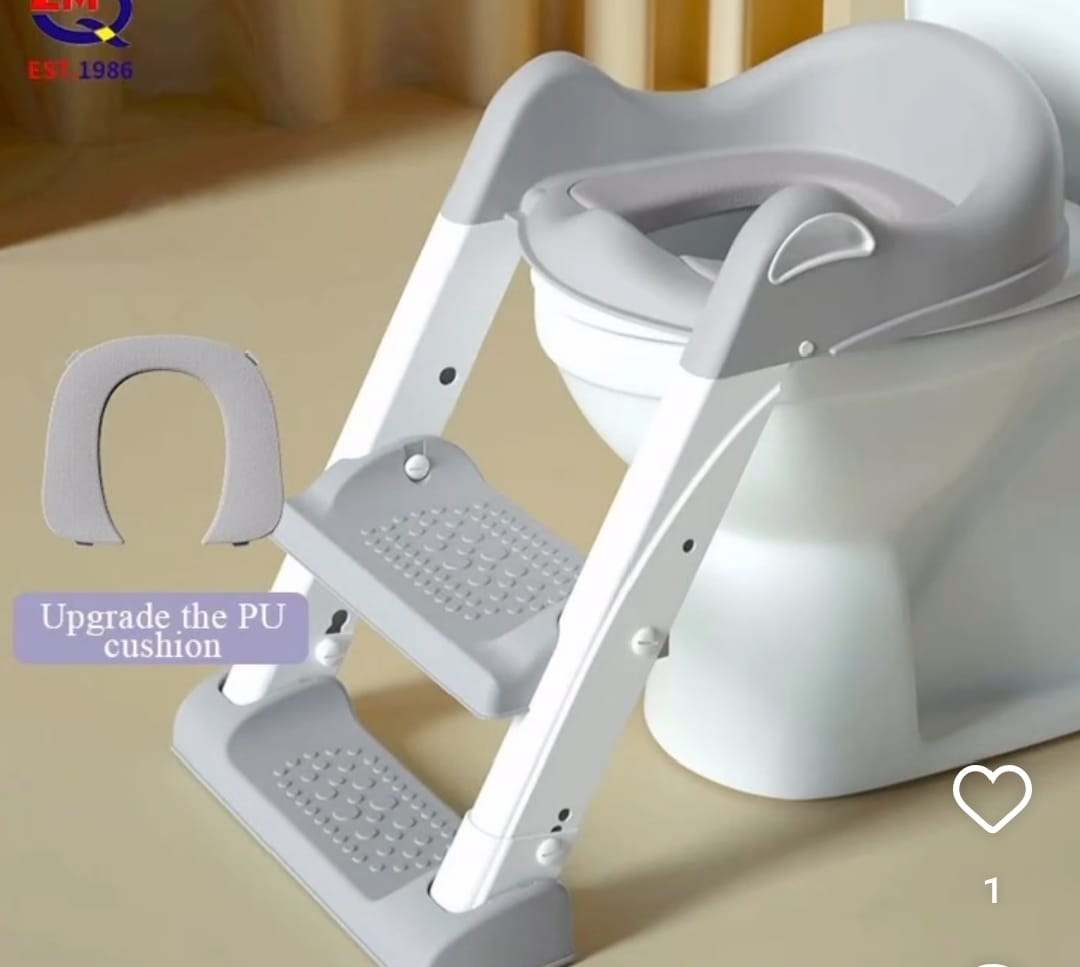 KIDS TRAINING TOILET SEAT TRAINER WITH PVC CUSHION/SOFT PAD