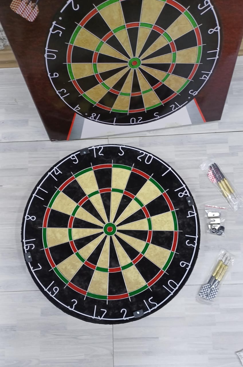 Classic Dart Board Set – Safe Indoor/Outdoor Game for Kids & Adults (Complete Playing Kit) For Home and Office