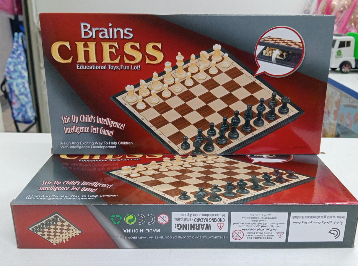 Chess Bag Magnetic Chess Board - Foldable Brown Chess Board Game Magnetic & Foldable Travel Chess