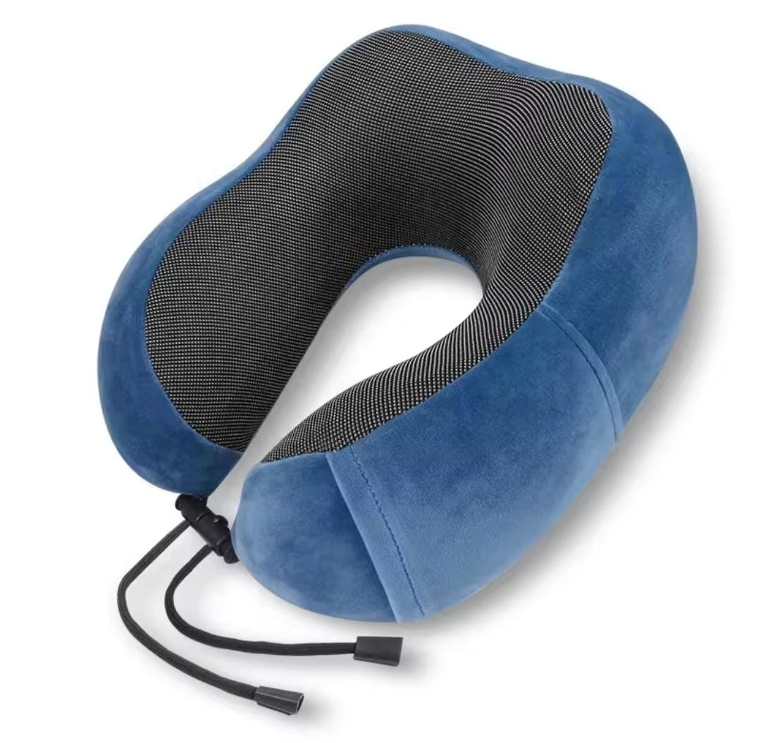 U Shaped Memory Foam Neck Pillows Soft Travel Pillow Massage Neck Pillow Sleeping Airplane Pillow Cervical Healthcare Bedding Black normal Black