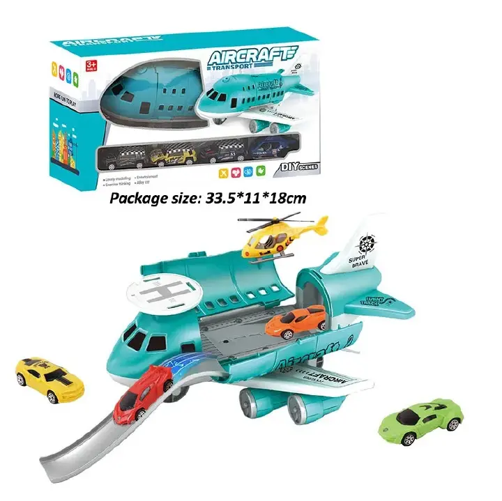 Airplane Track Toy Set – Educational Intelligence Development Game with Sliding Plane, Creative Puzzle Track Assembly, Fun Gift for Kids Boys and Girls