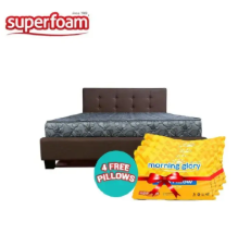 🎁 4 FREE Pillows! Superfoam Morning Glory Mattress 🛏️ | 8" High-Density Foam | Quilted Soft Cover | Breathable & Durable | Heavy Duty Build | 2-Year Warranty 🌙✨