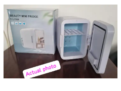 🔥 4L Portable Beauty Mini Fridge with Mirror – Dual Power for Car & Home – Skincare, Makeup & Drinks Cooler! 🔥