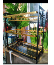 ✨🖤 Luxurious Gold & Black 3-Tier Kitchen Dish Rack 🍽️ | Elegant, Spacious, Durable, Rust-Resistant, and Efficiently Organized for a Clutter-Free Kitchen Experience 🖤✨