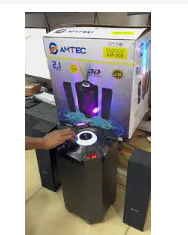 🎶 AMTEC AM-02 2.1 X-Bass Home Theater System – 20,000W PMPO, 3D Surround Sound, Bluetooth, USB, SD, FM, AUX, Remote Control for Ultimate Audio Experience 🎧