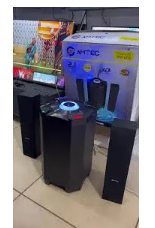 🎶 AMTEC AM-02 2.1 X-Bass Home Theater System – 20,000W PMPO, 3D Surround Sound, Bluetooth, USB, SD, FM, AUX, Remote Control for Ultimate Audio Experience 🎧