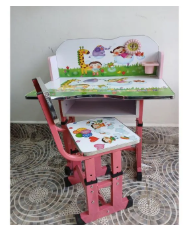 Adjustable Kids Study Table & Chair Set – Ergonomic, Durable, Fun, with Storage, Height-Adjustable Desk & Comfortable Chair for Studying, Writing & Creativity