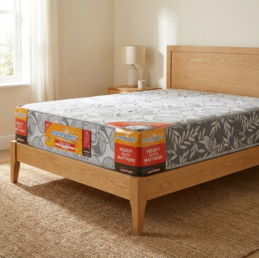 Morning Glory 10-Inch Quilted Foam Mattress:Soft Fabric Cover Comfortable Foam Mattress,  Long-Lasting Support, Breathable Sleeping Surface, Guaranteed 10-Year Durability, Available in All Sizes