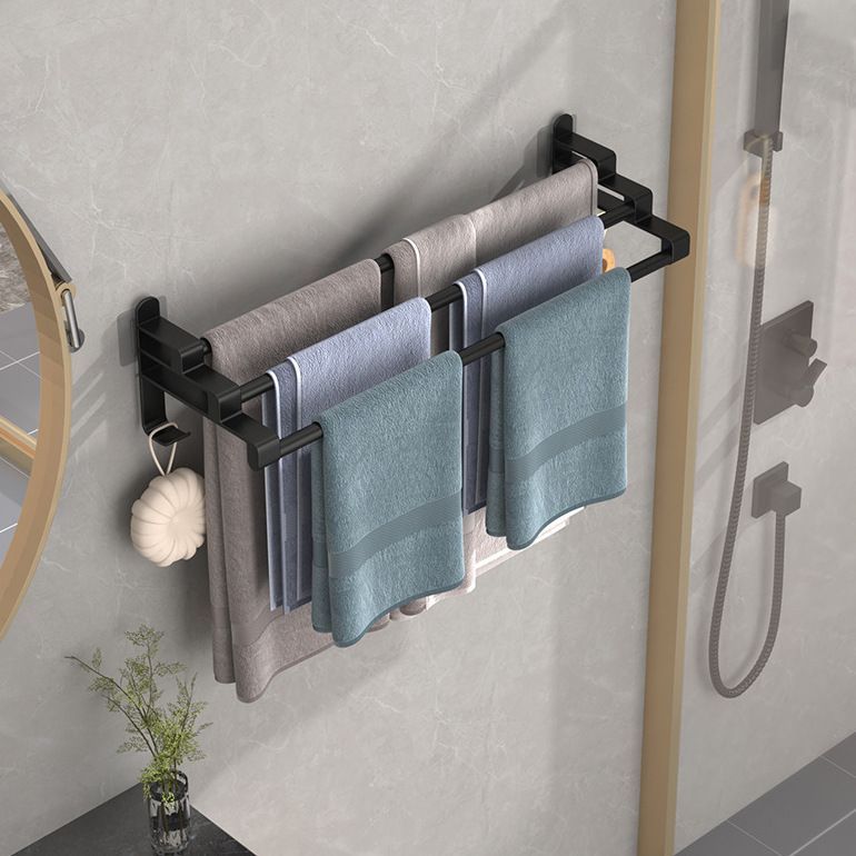 Three Layer Towel Rack – Stainless Steel & ABS Wall-Mounted Holder, Easy to Install, Durable Carbon Steel Design for Bathroom or Kitchen Towel Storage