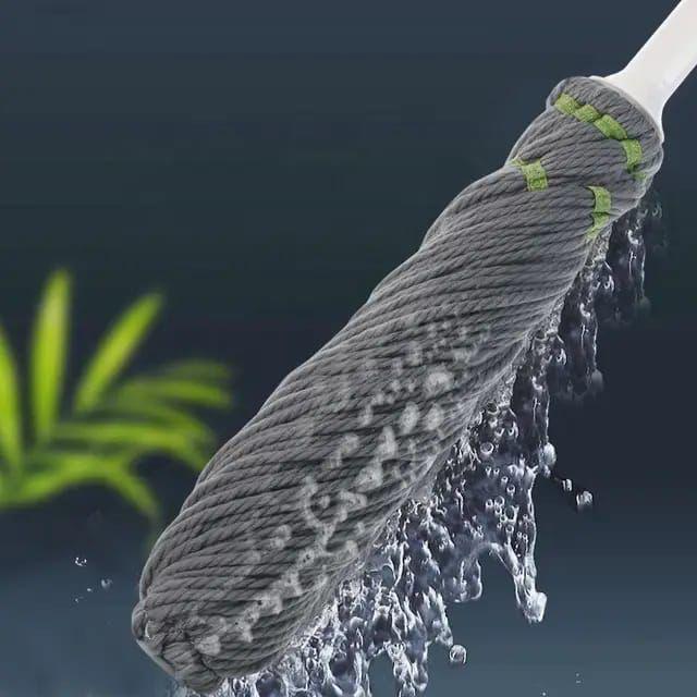 Self Wringing Twist Mop for Floor Cleaning – Microfiber Head, Hands-Free Squeeze, Quick Drying, Easy to Use, Multipurpose Mop for Tiles, Hardwood, Laminate, Vinyl & Marble Floors