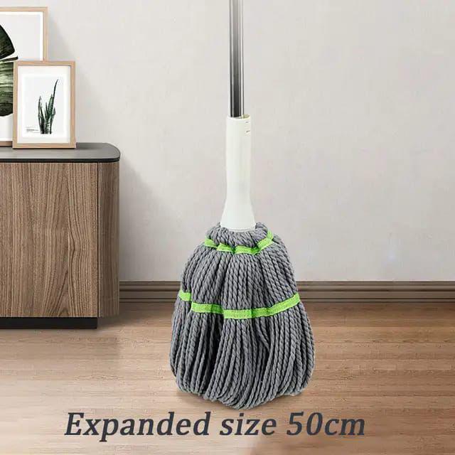 Self Wringing Twist Mop for Floor Cleaning – Microfiber Head, Hands-Free Squeeze, Quick Drying, Easy to Use, Multipurpose Mop for Tiles, Hardwood, Laminate, Vinyl & Marble Floors