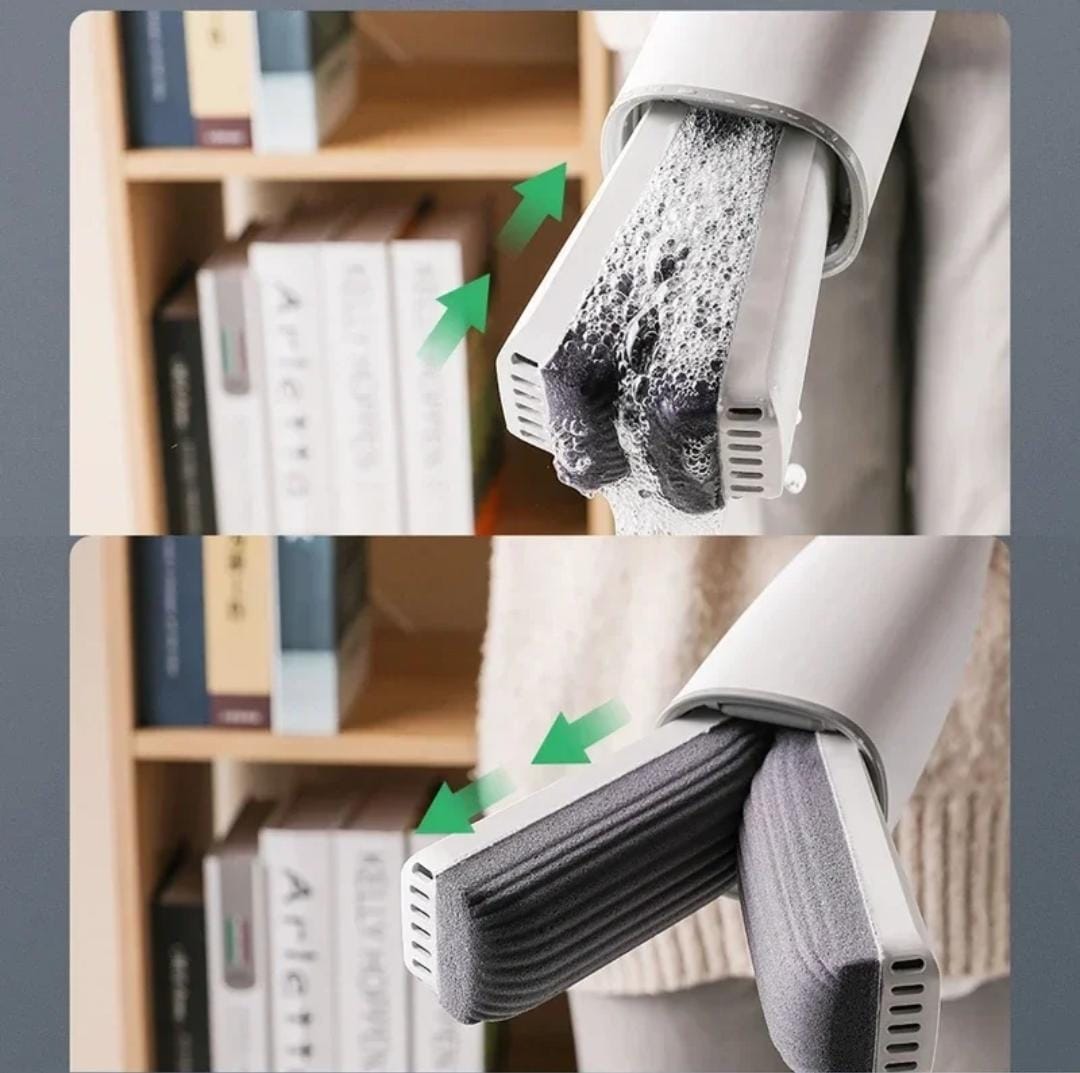 Automatic Self-Wringing Roller Mop – Hands-Free Squeeze Mop with Super Absorbent Head, Easy Cleaning, Adjustable Handle, Ideal for Tiles, Wood & Marble Floors