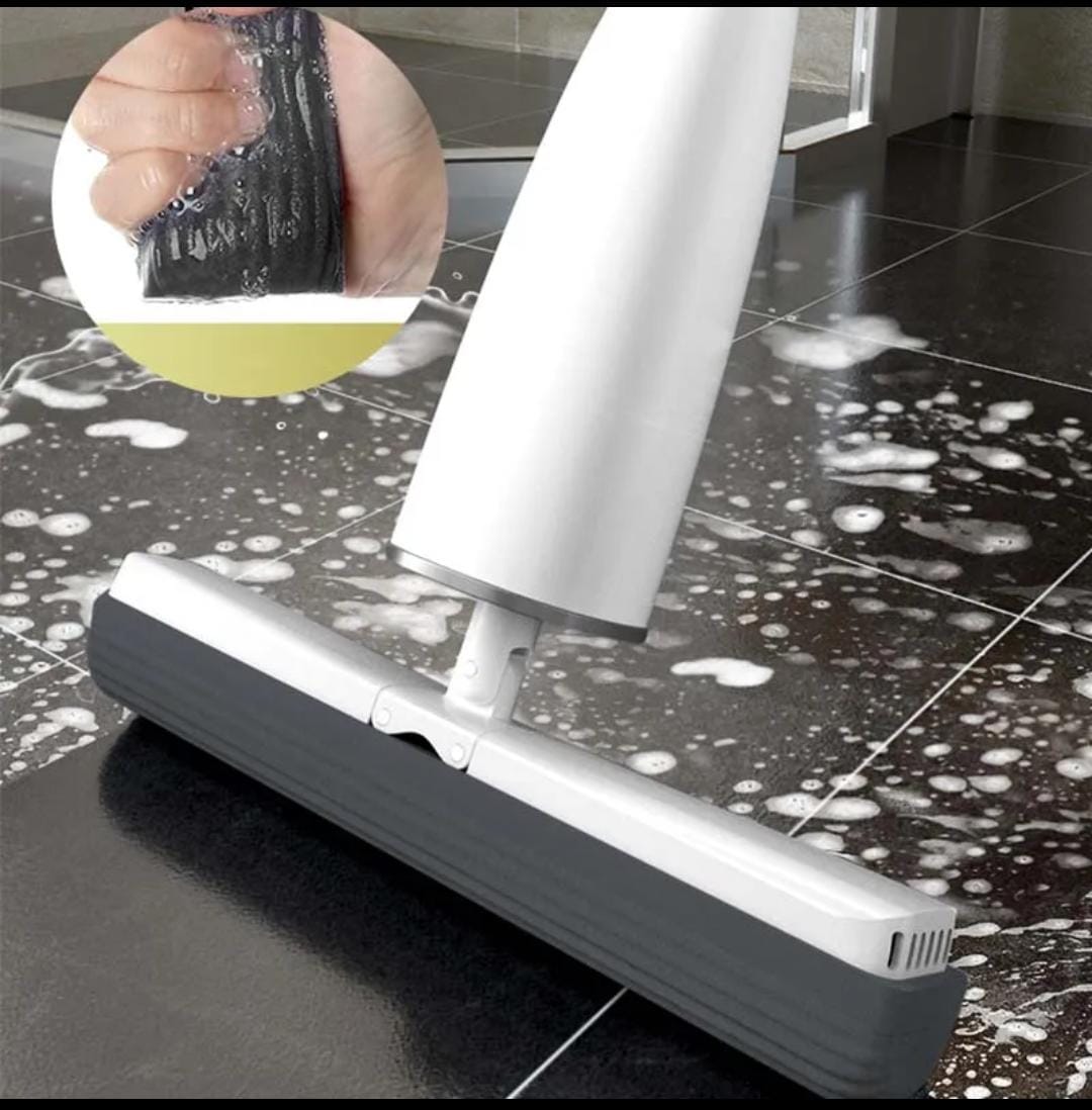 Automatic Self-Wringing Roller Mop – Hands-Free Squeeze Mop with Super Absorbent Head, Easy Cleaning, Adjustable Handle, Ideal for Tiles, Wood & Marble Floors