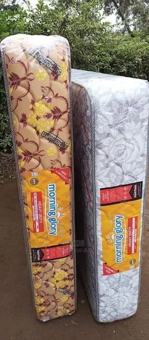 Morning Glory Heavy Duty Mattress – 8-Inch Premium Build, Extra Firm Support, Plain or Floral Finish, Sizes (3by 6), (3.5by 6), (4by 6), (5by 6), (6by 6)