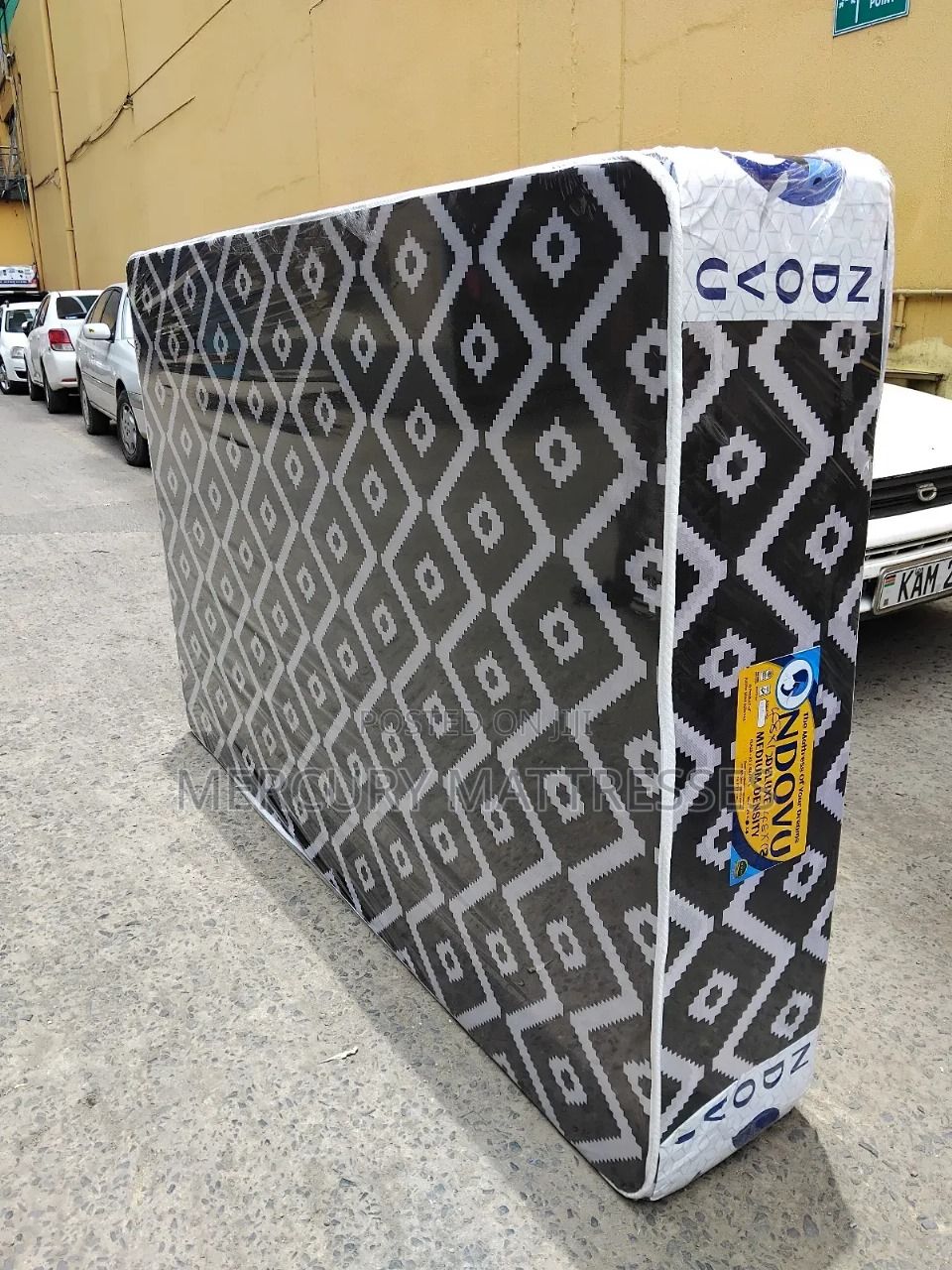 Ndovu 8-Inch Medium Duty High-Density Mattress – Enhanced Back Support, Reinforced Finish, Durable Stitching, Sizes (3by 6), (3.5by 6), (4by 6), (5by 6), (6by 6)