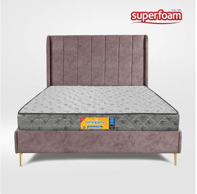 Morning Glory 10 Inches Quilted Foam Mattress (4ft × 6ft × 10 Inches) Premium Soft Fabric Cover, Comfortable Foam Mattress, Long-Lasting Support, Breathable Sleeping Surface, 10 Years Durability