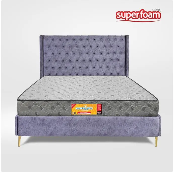 Morning Glory 10 Inches Quilted Foam Mattress (4ft × 6ft × 10 Inches) Premium Soft Fabric Cover, Comfortable Foam Mattress, Long-Lasting Support, Breathable Sleeping Surface, 10 Years Durability