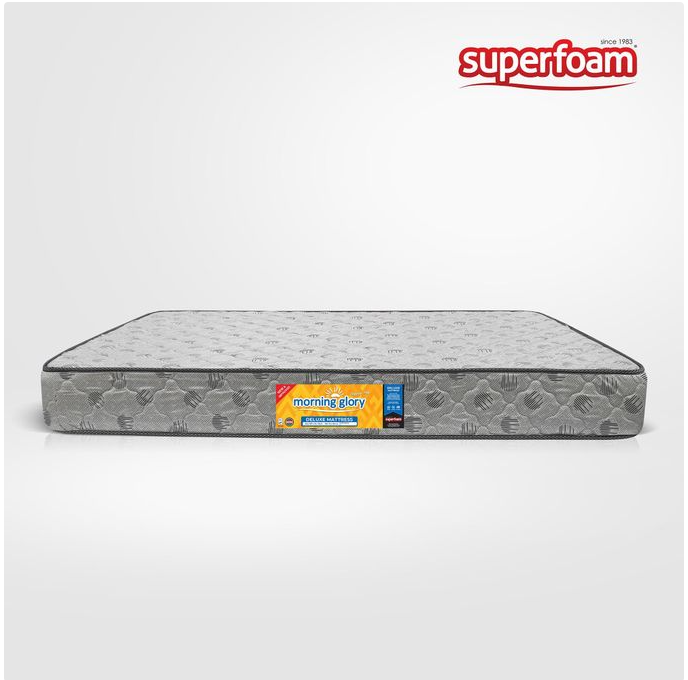 Morning Glory 10 Inches Quilted Foam Mattress (4ft × 6ft × 10 Inches) Premium Soft Fabric Cover, Comfortable Foam Mattress, Long-Lasting Support, Breathable Sleeping Surface, 10 Years Durability