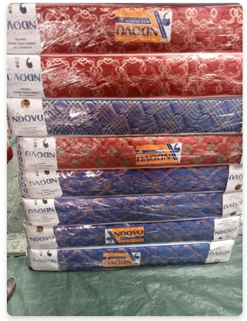 Ndovu Quilted High-Quality Foam Mattress (3ft, 4ft, 5ft, 6ft × 6ft × 6 Inches) – High-Density Support, Soft Breathable Cover, Durable and Comfortable Design, Modern Sleep Upgrade, 24-Month Warranty