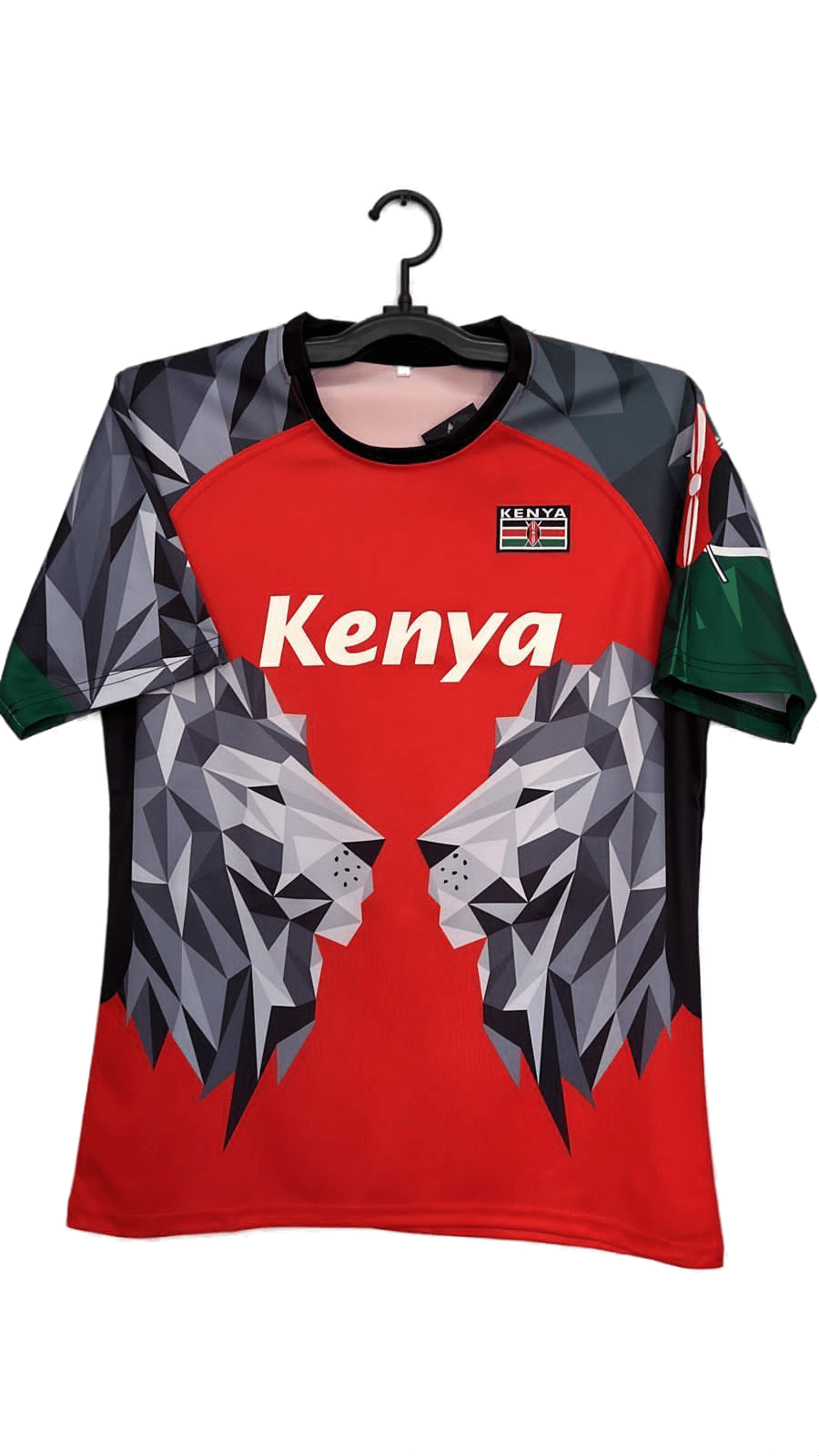 Kenyan Red Rugby Jersey – Limited Edition | Tushangilie Kenya Team Shirt | Bold Men’s Sportswear, Breathable Fit, National Pride Style