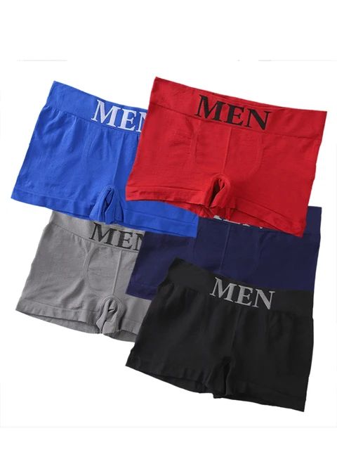 6pcs Men’s Cotton Boxer Shorts – Soft, Breathable & Stylish Everyday Underwear (Assorted Colors)