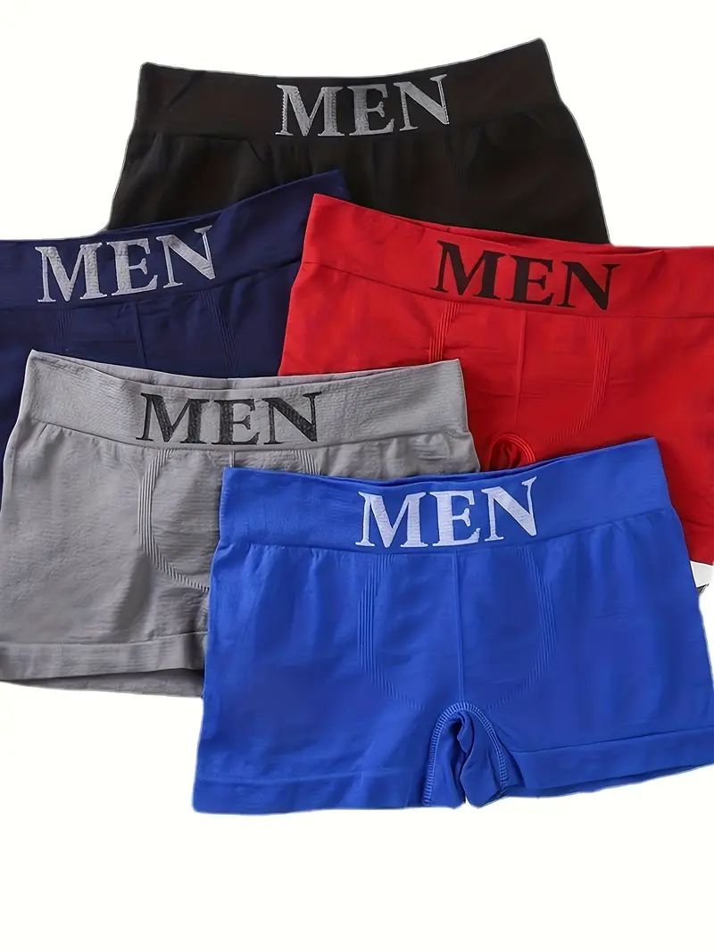 6pcs Men’s Cotton Boxer Shorts – Soft, Breathable & Stylish Everyday Underwear (Assorted Colors)