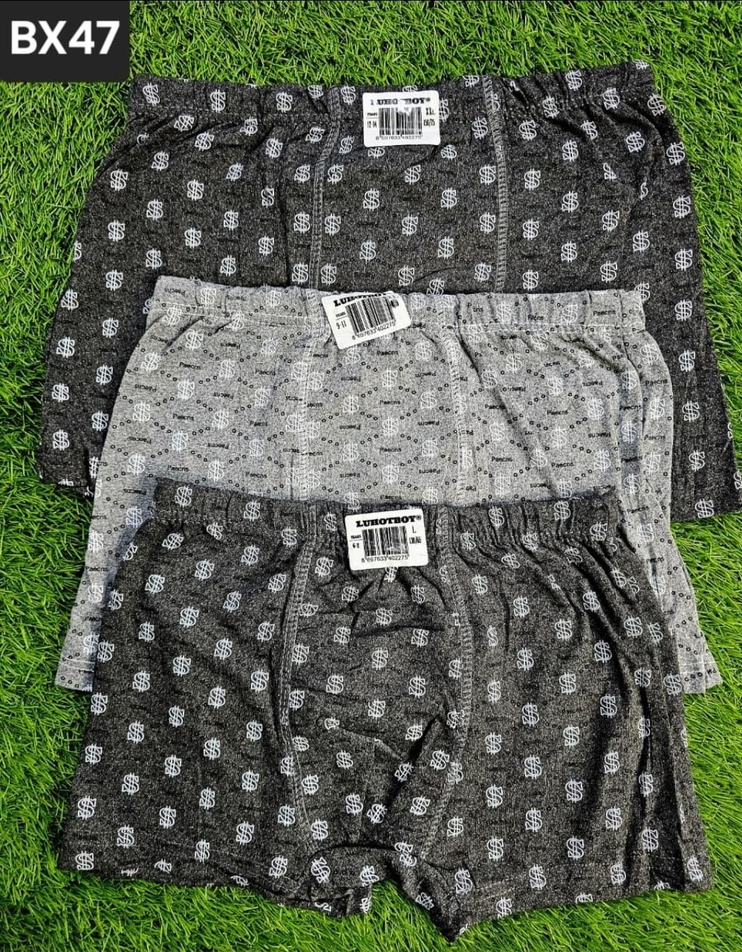 👦 6PCS Boys’ Cotton Boxer Shorts – Soft, Breathable & Comfortable (Mixed Sizes & Colors)