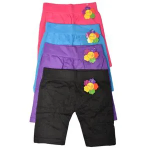 3pcs High Quality Stretchy Cotton Girls Biker Shorts – Soft, Breathable Kids Boxer Pants