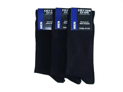 6 Pairs Men’s Long Black Socks – Plain Cotton Soft Breathable Dress & Casual Socks | Comfortable Daily Wear | 6pcs Set
