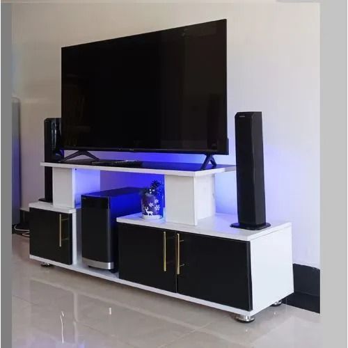 4ft TV Stand with LED Lighting – Modern Entertainment Unit. Stylish 4ft TV stand with built-in LED lights, perfect for living rooms or media rooms. Provides ample storage and modern aesthetics.