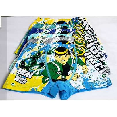 6pcs boys cotton boxer shorts with Ben 10 cartoon print. Soft, breathable and comfortable for daily wear.