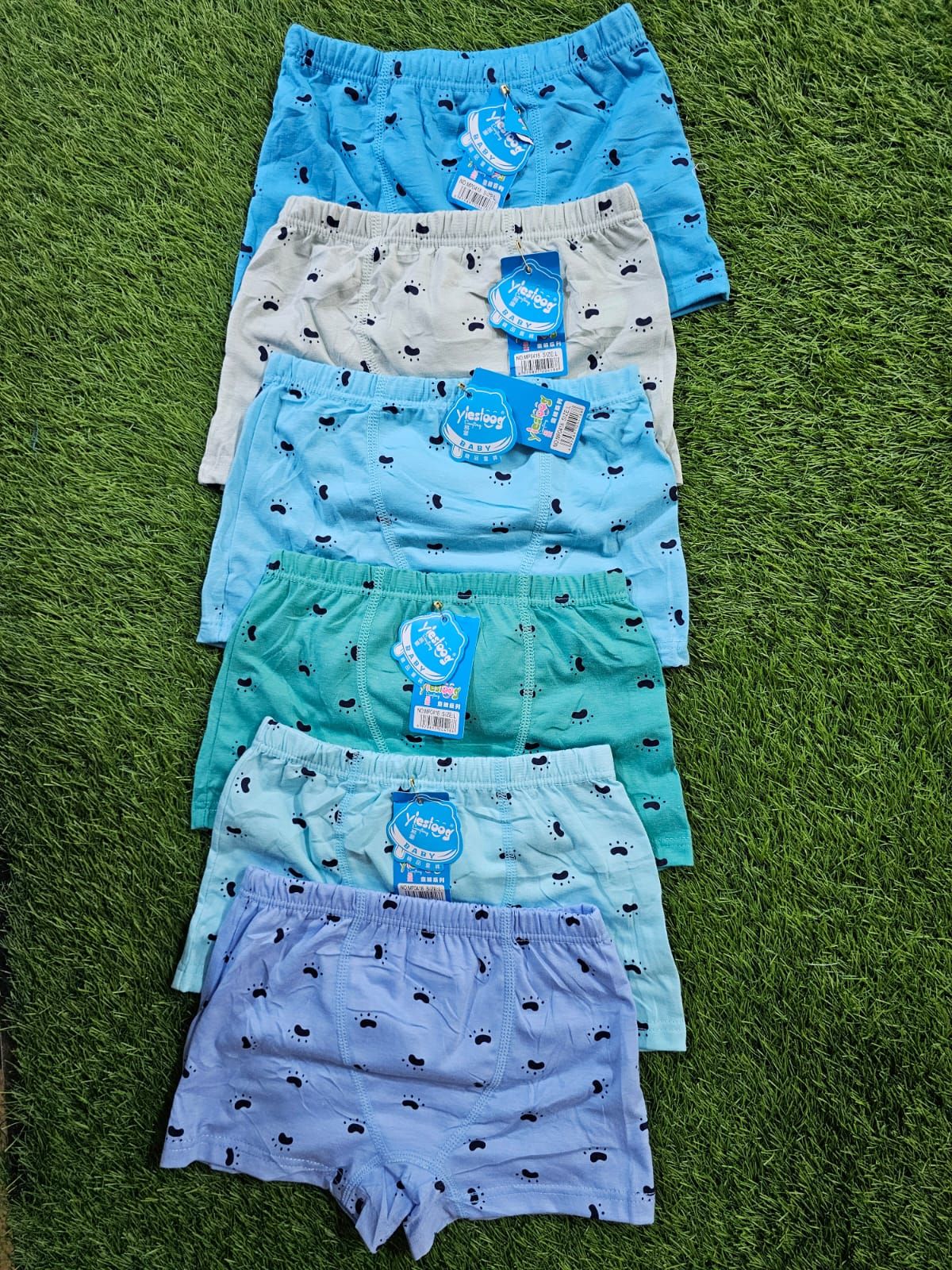 6pcs small boys 2-5 yrs pure cotton boxer shorts. Soft, breathable and comfortable for daily wear, school and sleep.