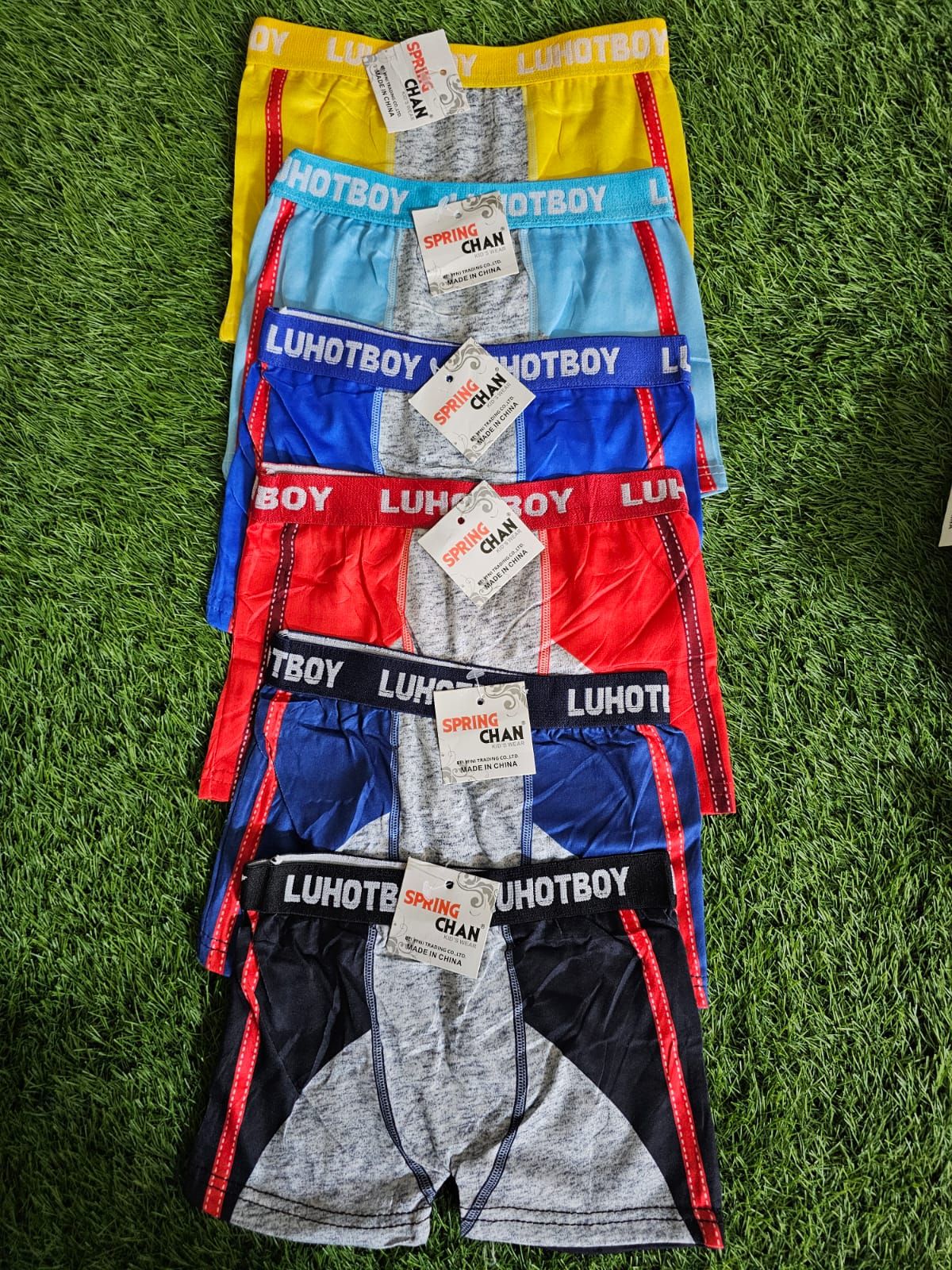 6pcs boys pure cotton boxer shorts. Soft, breathable and comfortable for daily wear, school and sleep.