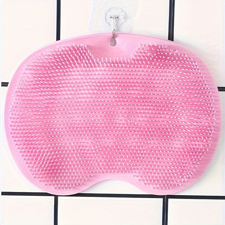 Silicone Feet & Back Scrubber Brush | Soft Exfoliating Bath Brush | 21×30cm. for deep cleansing and gentle exfoliation. Hygienic, flexible and easy to use.