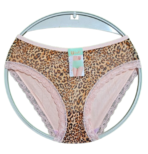 🐆 Trend Alert!!!  6PCS Women’s Cotton Leopard Pattern Panty – Soft Breathable Comfortable Everyday Brief. Stylish leopard print cotton panty. Soft, breathable, and comfortable for daily wear.