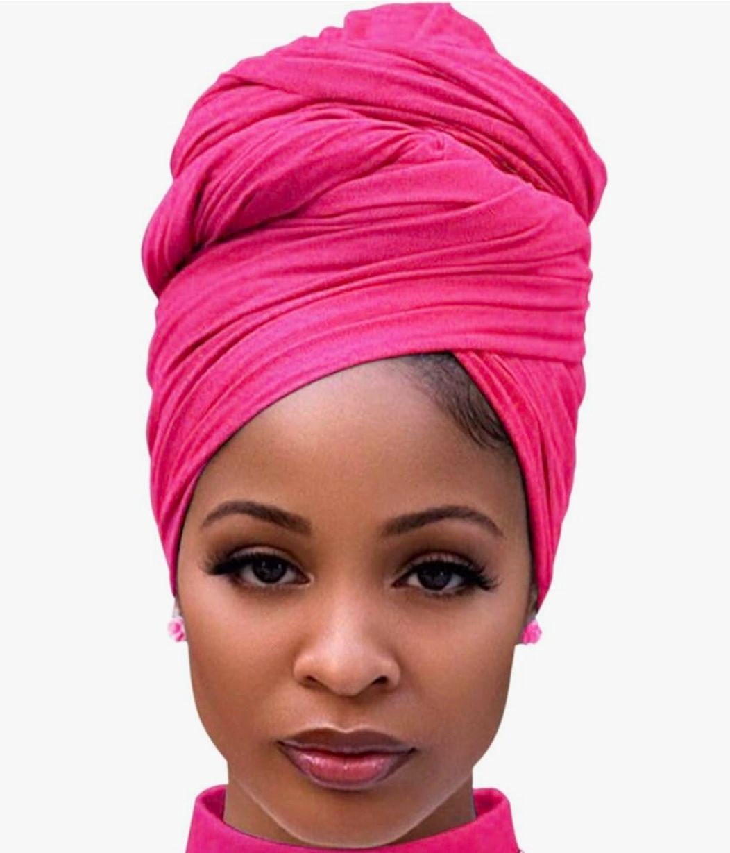Head Wraps for Black Women Stretch Head Scarf Long African Hair Wraps Turban Headwraps Jersey Headbands