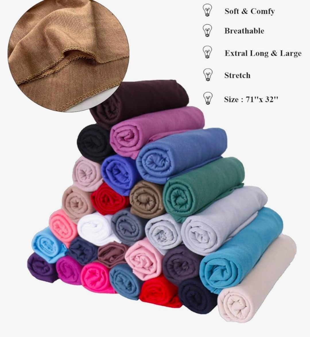 Head Wraps for Black Women Stretch Head Scarf Long African Hair Wraps Turban Headwraps Jersey Headbands