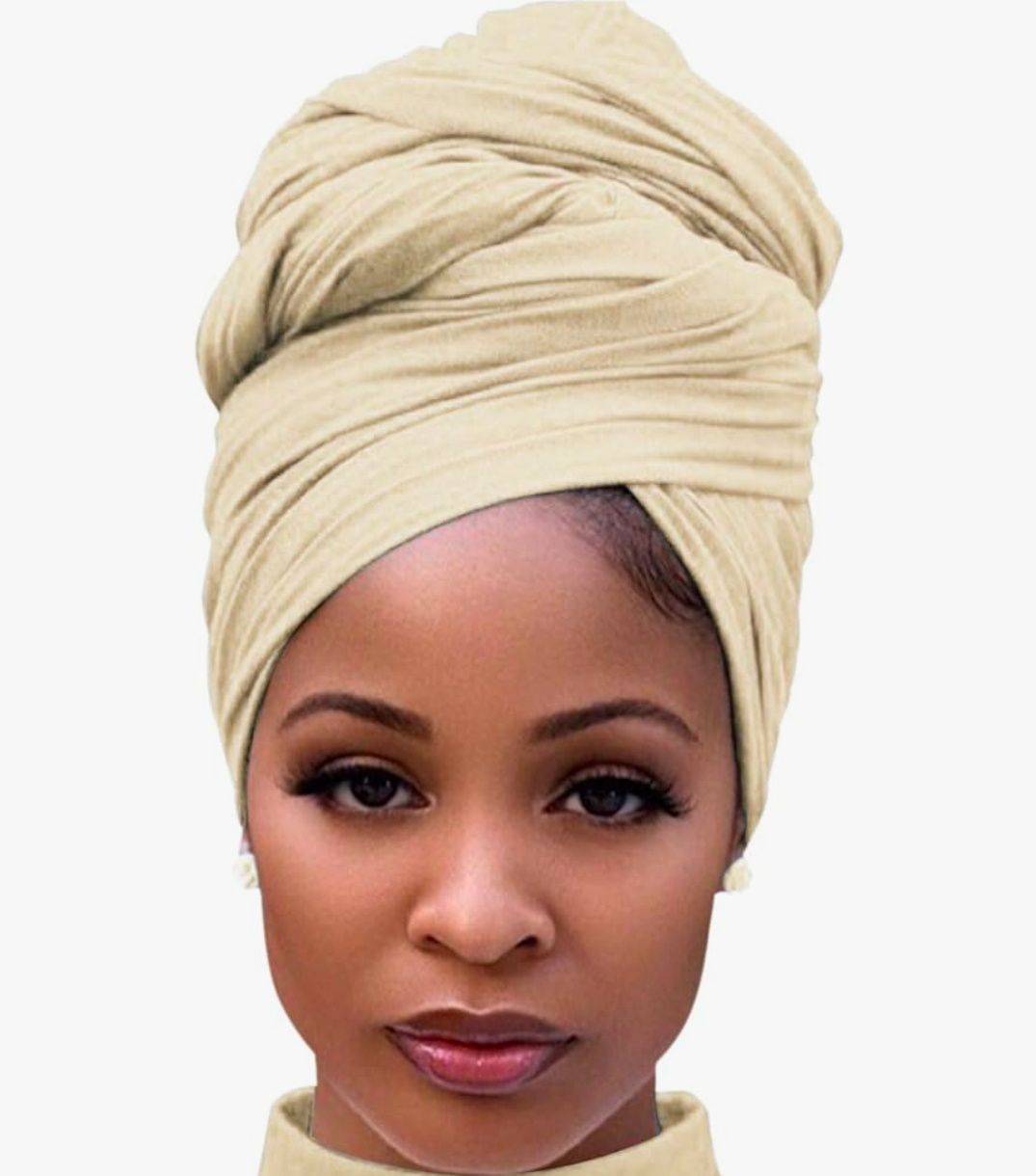 Head Wraps for Black Women Stretch Head Scarf Long African Hair Wraps Turban Headwraps Jersey Headbands