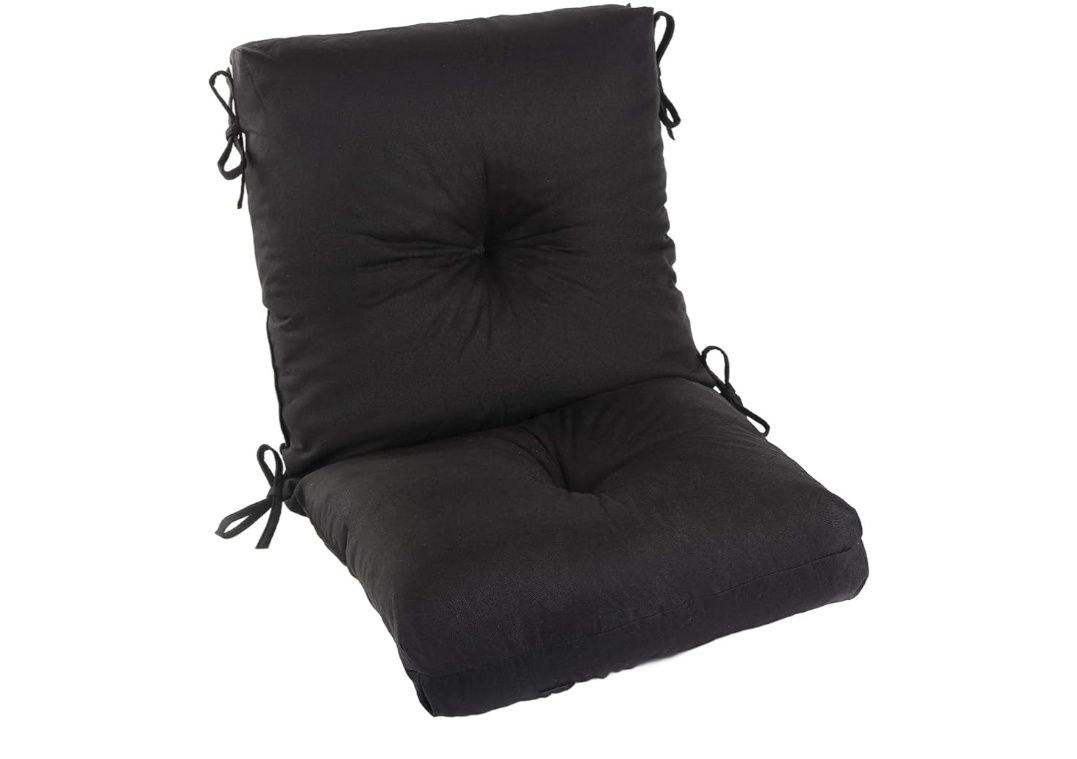 Patio Dining Chair Cushion, Thick Tufted Rocking Chair Cushion for Outdoor, Breathable and Fade Resistant, 20 x 20 x 5 inch