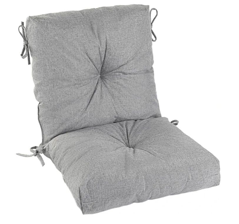 Patio Dining Chair Cushion, Thick Tufted Rocking Chair Cushion for Outdoor, Breathable and Fade Resistant, 20 x 20 x 5 inch