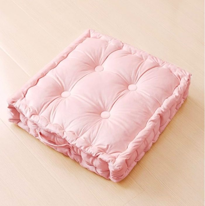 Square Floor Pillows, Large Floor Cushion for Adults Kids, Meditation Floor Pillow Seating Cushion with Shredded Memory Foam and Silk Wadding, 20"x20"x5"