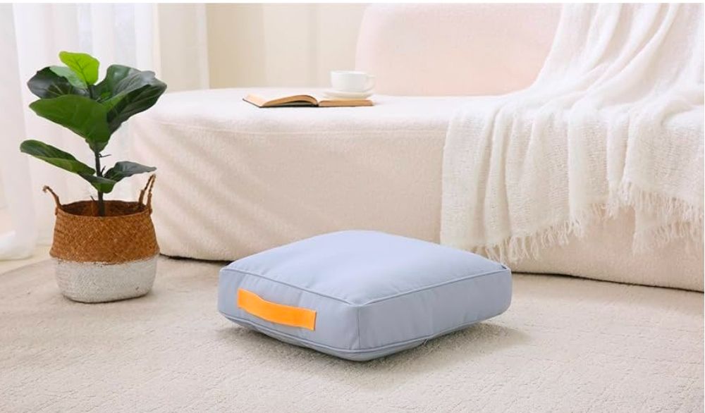 Large Floor Pillow Meditation Cushion Square Floor Cushions for Adults,Premium Washable Outdoor Cushions Seat-Yoga Pillows for Sitting on Floor 18"